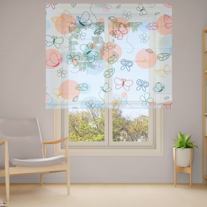 Римська штора DECOLIV Фотопечать  Тюль  120*170