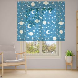 Римська штора з ланцюжковим карнизом Фотодрук 2-34 Тюль