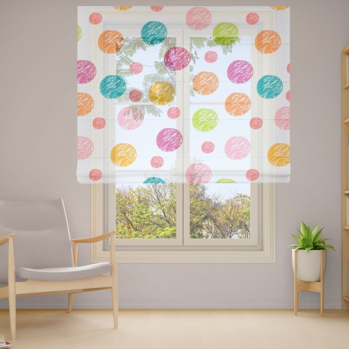 Римська штора з ланцюжковим карнизом Фотодрук 2-41 Тюль