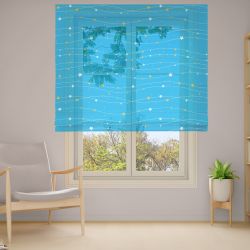 Римська штора з ланцюжковим карнизом Фотодрук 2-54 Тюль