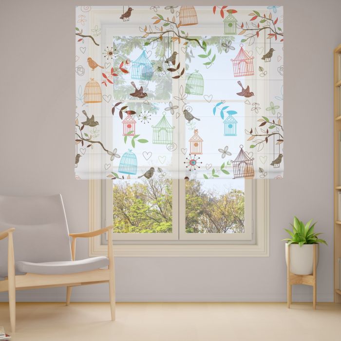 Римська штора з ланцюжковим карнизом Фотодрук 3-10 Тюль