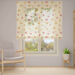 Римська штора з ланцюжковим карнизом Фотодрук 3-18 Тюль
