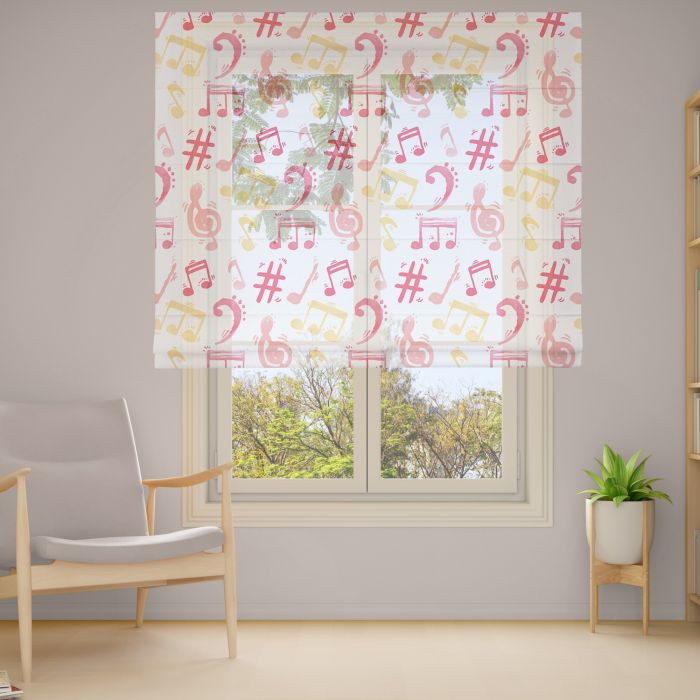 Римська штора з ланцюжковим карнизом Фотодрук 3-22 Тюль