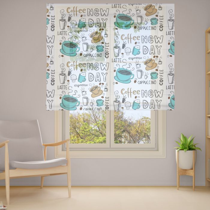 Римська штора з фотодруком Фотодрук 3-29 Тюль
