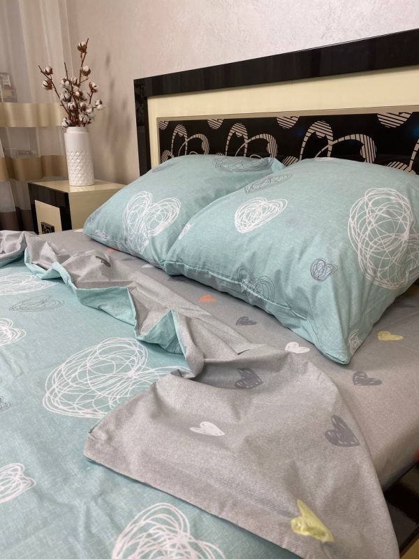 Комплект постільної білизни Преміум 02-004 Бязь