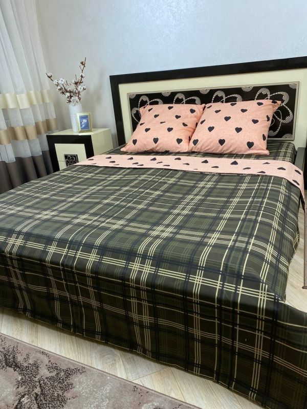 Комплект постільної білизни Преміум 02-035 Бязь