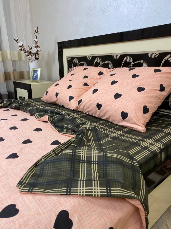 Комплект постільної білизни Преміум 02-035 Бязь