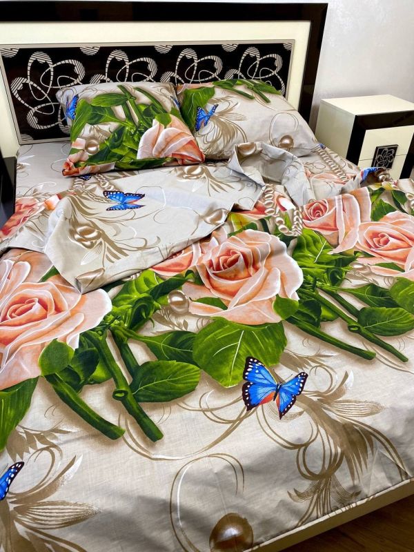 Комплект постільної білизни Преміум 02-037 Бязь