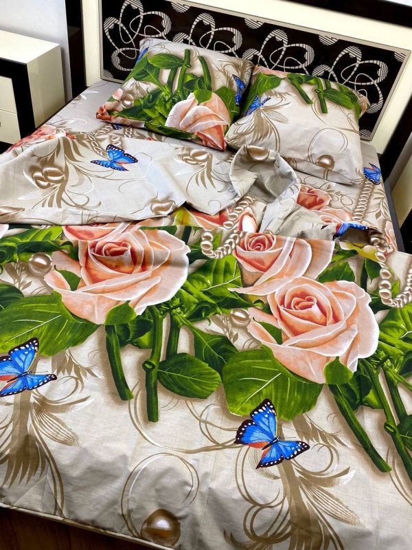 Комплект постільної білизни Преміум 02-037 Бязь