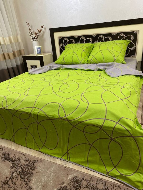 Комплект постільної білизни Преміум 02-043 Бязь