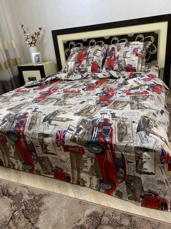 Комплект постільної білизни Преміум 02-048 Бязь