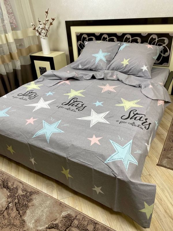 Комплект постільної білизни Преміум 02-055 Бязь