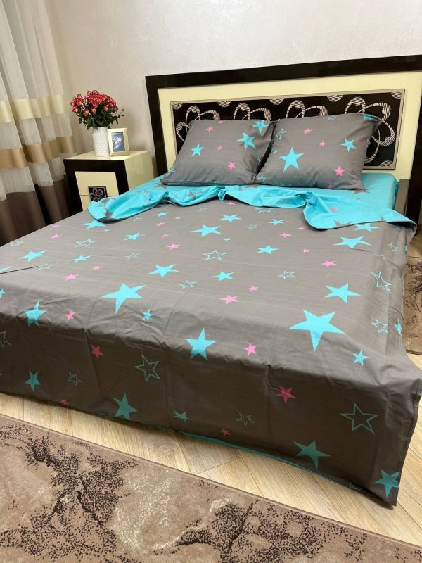 Комплект постільної білизни Преміум 02-056 Бязь