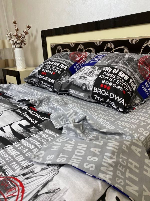 Комплект постільної білизни Преміум 03-019 Бязь