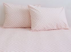 Комплект постільної білизни наволочки 50*70см Ранфорс R124pink