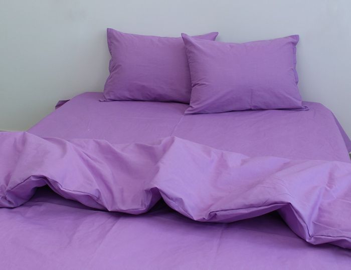 Комплект постільної білизни двоспальний наволочки 50*70см Ранфорс Lavender Herb