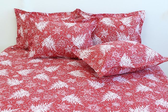 Комплект постільної білизни двоспальний наволочки 50*70см Ранфорс R-T9129