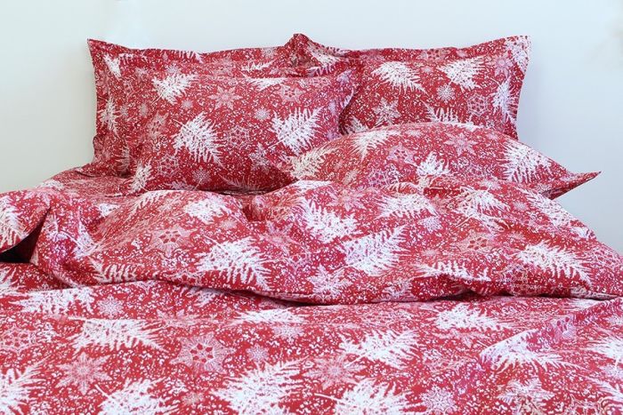 Комплект постільної білизни двоспальний Ранфорс R-T9129