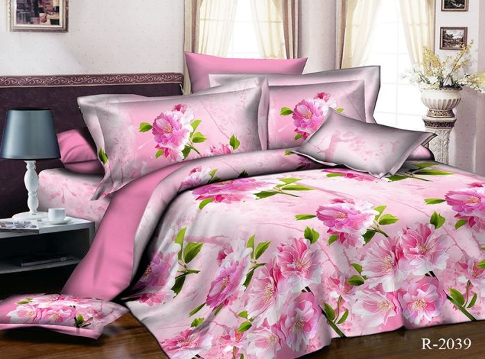 Комплект постільної білизни двоспальний Ранфорс R2039