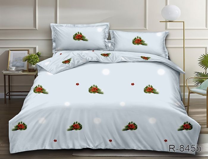 Комплект постільної білизни двоспальний наволочки 50*70см Ранфорс R845b