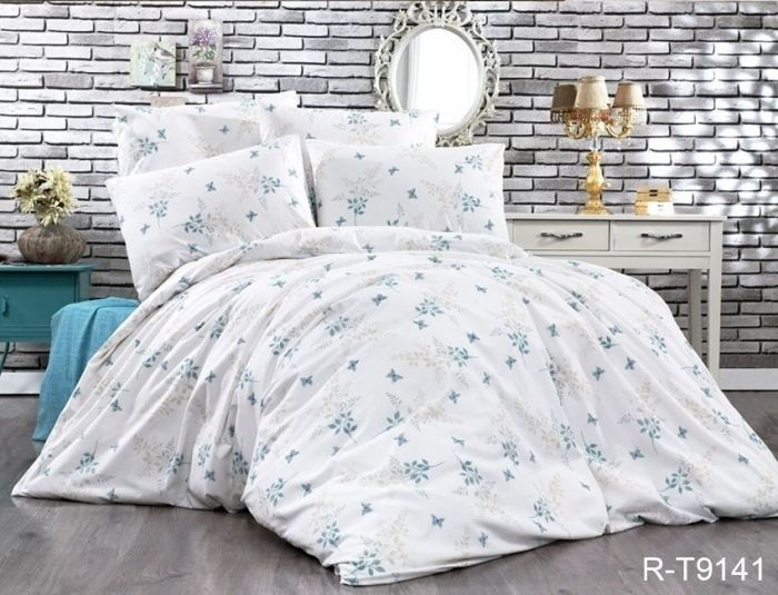 Комплект постільної білизни двоспальний наволочки 50*70см Ранфорс R-T9141