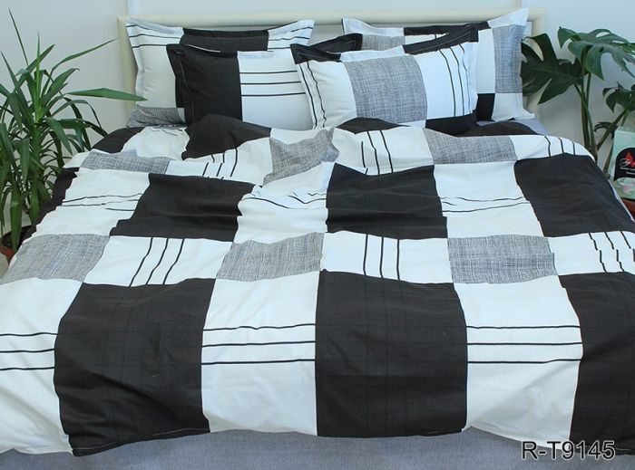 Комплект постільної білизни двоспальний наволочки 50*70см Ранфорс R-T9145