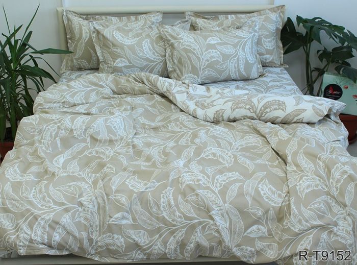 Комплект постільної білизни двоспальний Ранфорс R-T9152