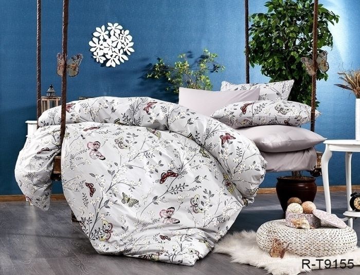 Комплект постільної білизни двоспальний наволочки 50*70см Ранфорс R-T9155
