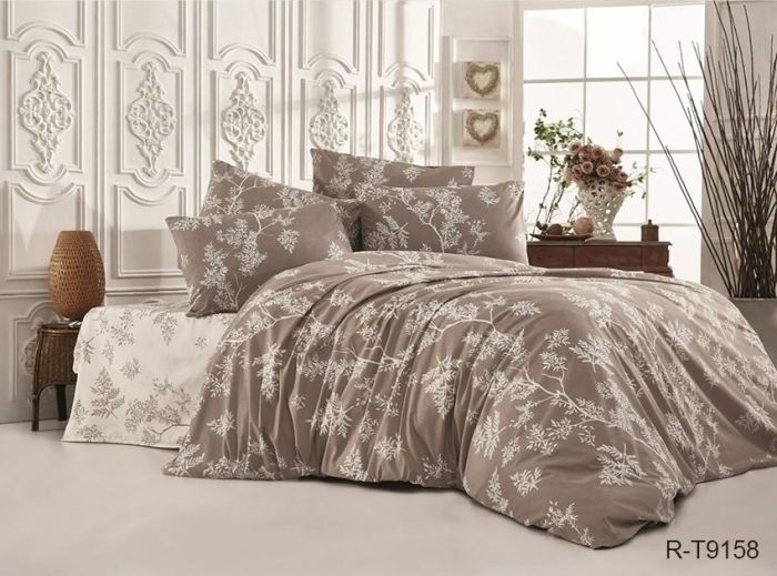 Комплект постільної білизни двоспальний Ранфорс R-T9158