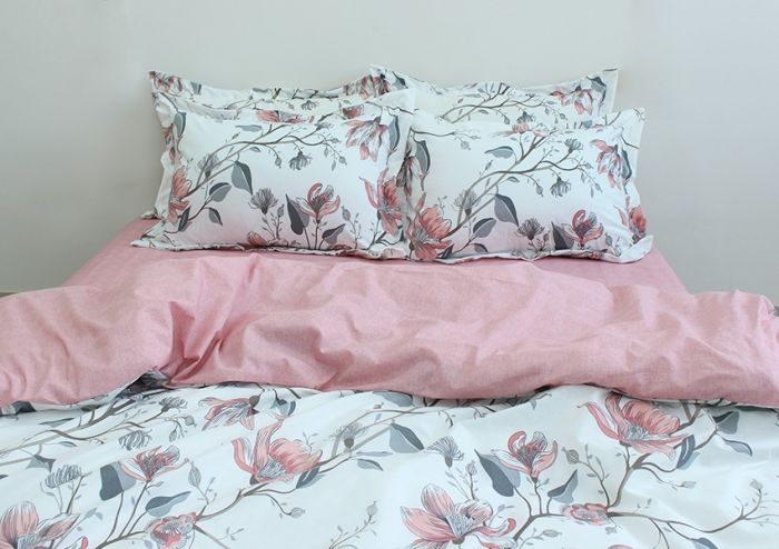 Комплект постільної білизни двоспальний наволочки 50*70см Ранфорс R-T9175