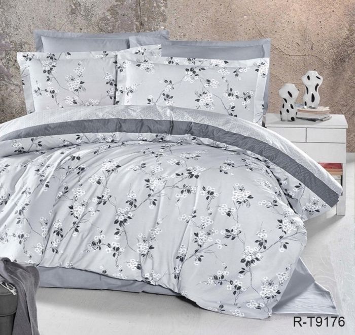 Комплект постільної білизни двоспальний наволочки 50*70см Ранфорс R-T9176