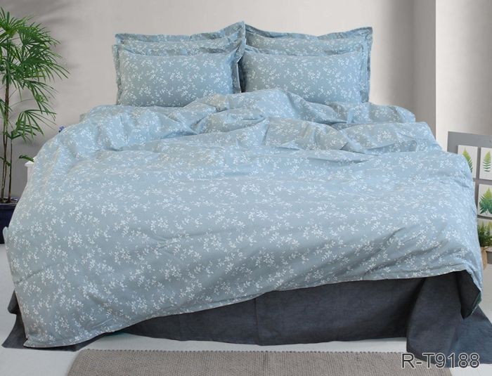 Комплект постільної білизни двоспальний Ранфорс R-T9188