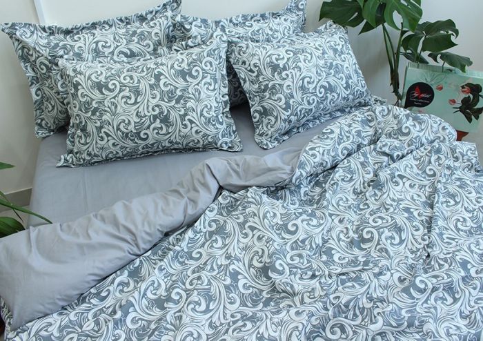 Комплект постільної білизни двоспальний Ранфорс R-T9253