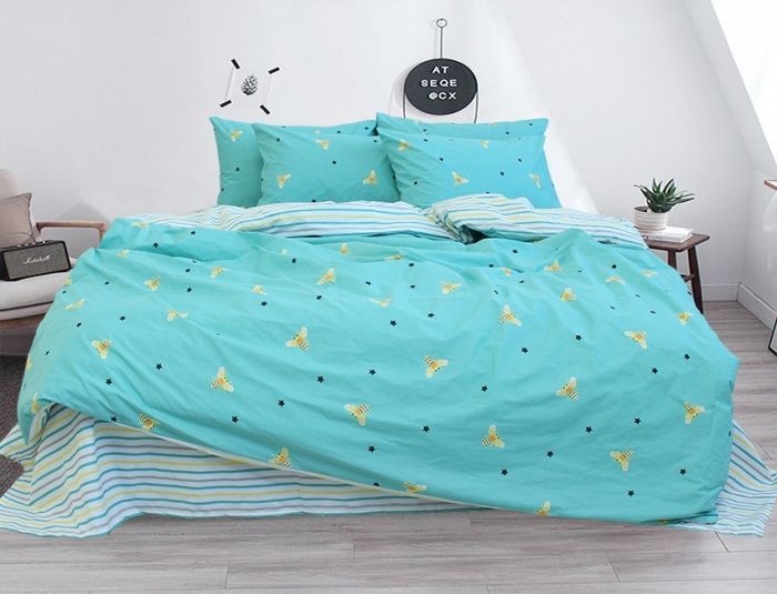 Комплект постільної білизни двоспальний Ранфорс R-V8161