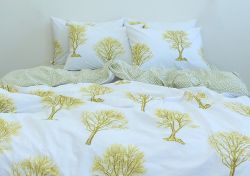 Комплект постільної білизни двоспальний наволочки 50*70см Ранфорс R-V8162