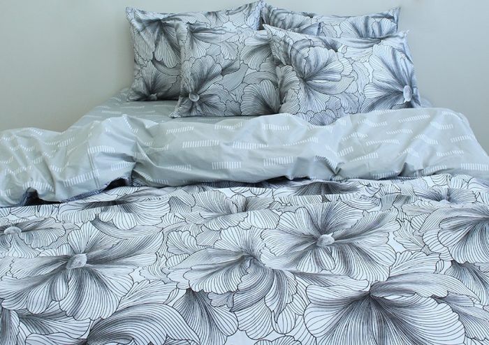 Комплект постільної білизни двоспальний наволочки 50*70см Ранфорс R-V8166