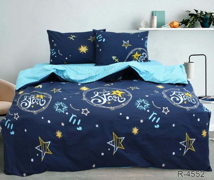 Комплект постільної білизни двоспальний Ранфорс R4552