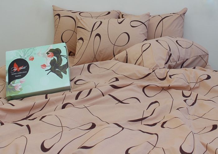 Комплект постільної білизни євро Ранфорс R4047beige