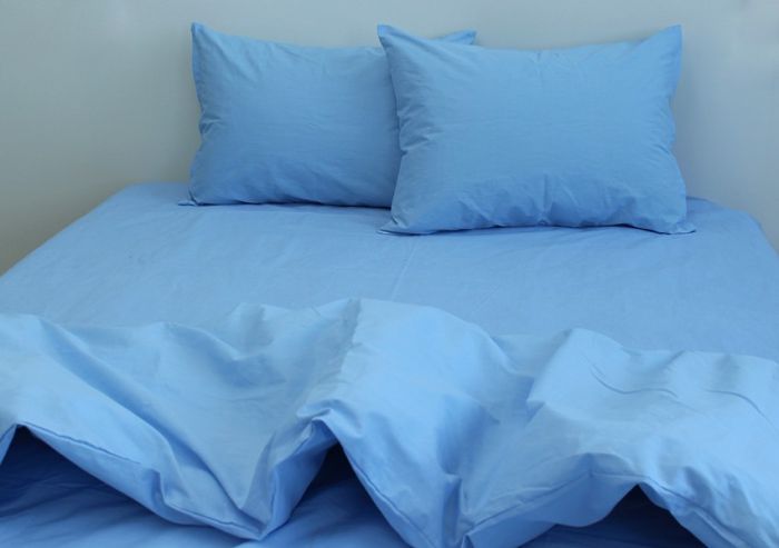 Комплект постільної білизни євро Ранфорс Blue Bell