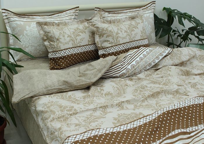 Комплект постільної білизни євро наволочки 50*70см Ранфорс R-T9139