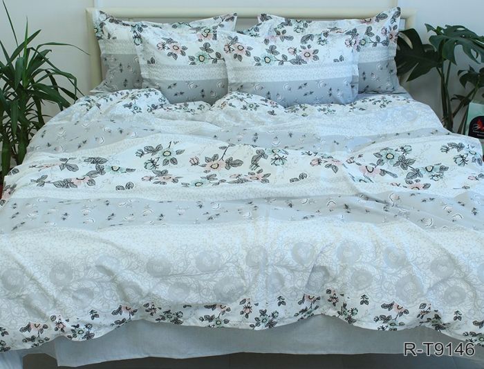 Комплект постільної білизни євро Ранфорс R-T9146
