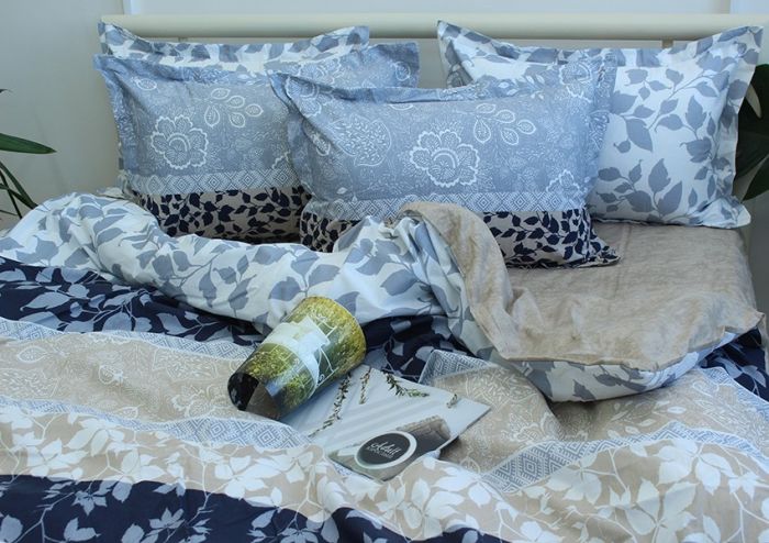 Комплект постільної білизни євро наволочки 50*70см Ранфорс R-T9151