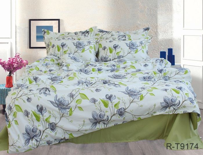 Комплект постільної білизни євро наволочки 50*70см Ранфорс R-T9174