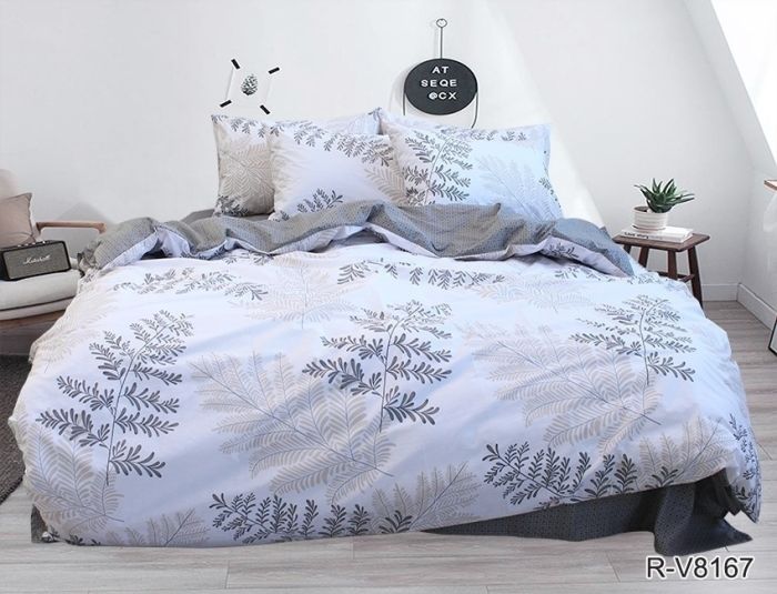 Комплект постільної білизни євро наволочки 50*70см Ранфорс R-V8167