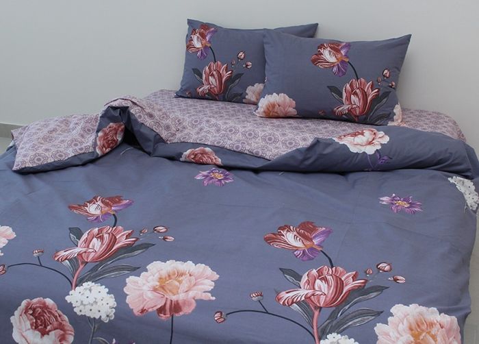 Комплект постільної білизни євро наволочки 50*70см Ранфорс R4535