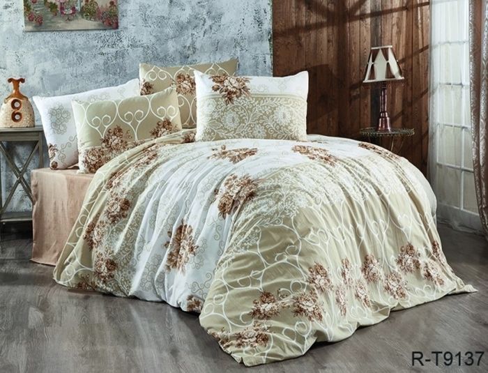 Комплект постільної білизни сімейний наволочки 50*70см Ранфорс R-T9137