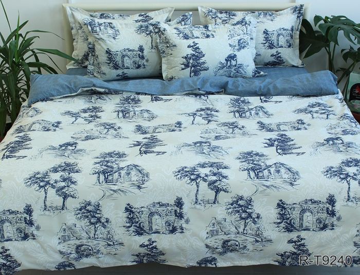 Комплект постільної білизни сімейний наволочки 50*70см Ранфорс R-T9240
