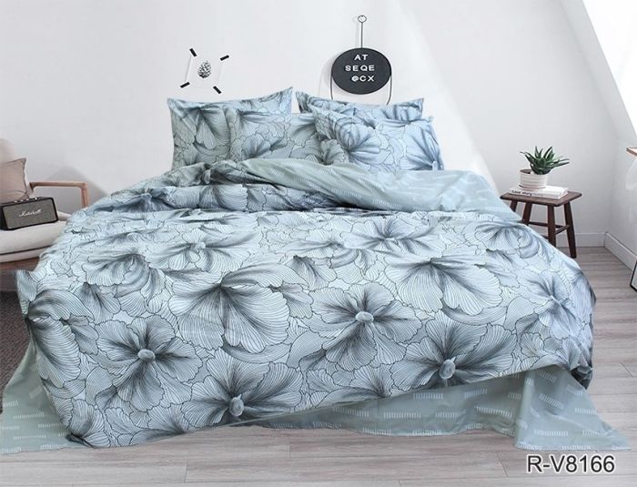 Комплект постільної білизни сімейний наволочки 50*70см Ранфорс R-V8166