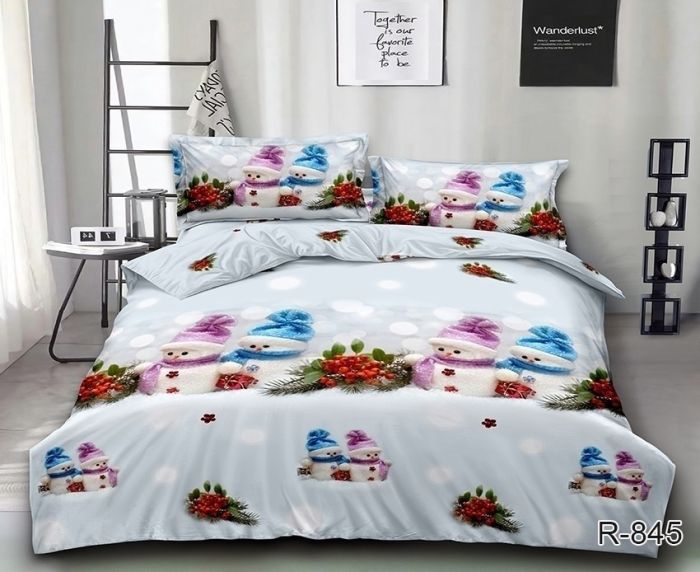 Комплект постільної білизни сімейний наволочки 50*70см Ранфорс R845