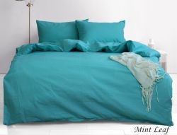 Комплект постільної білизни сімейний наволочки 50*70см Ранфорс Mint Leaf